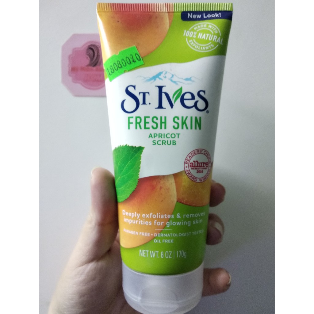 Sữa Rửa Mặt Tẩy Tế Bào chết Sạch Mụn ST.IVES 170g+(tặng mặt nạ dưỡng da)