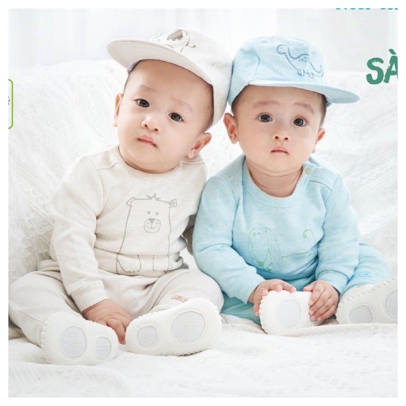 BÁN CHẠY - [Lullaby] Áo cài vai Thu Đông bé trai/gái chất đẹp-mềm(Sz 1-18m)