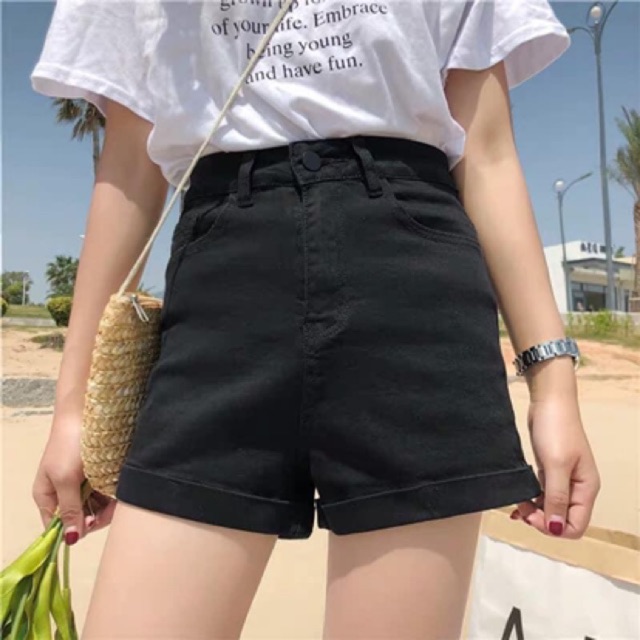 Quần SHORT KAKI TRƠN lưng siêu cao nữ đùi ôm không túi trước // Thiên yết | BigBuy360 - bigbuy360.vn