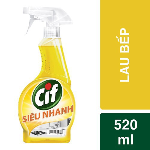 Nước xịt lau bếp CIF chai 520ml