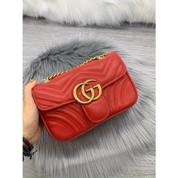 Túi xách nữ  𝑭𝑹𝑬𝑬𝑺𝑯𝑰𝑷  Túi đeo chéo Gucci Nữ sách tay Nhiều ngăn đựng tiền,điện thoại (nữ tính,sang trong) TXN 19067