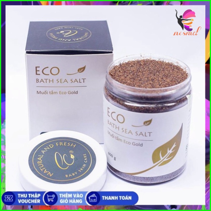 MUỐI TẮM THẢO DƯỢC ECOGOLD 400G - AN TOÀN TUYỆT ĐỐI CHO DA NHẠY CẢM