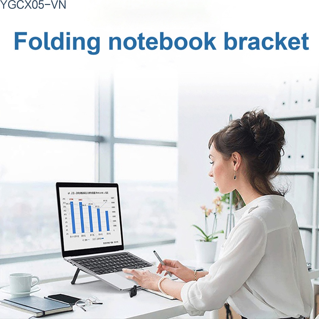 Giá Đỡ Laptop / Máy Tính Bảng / Notebook / Máy Tính Bảng Bằng Chất Liệu Abs Silicon Chống Trượt Điều Chỉnh Được Tiện Dụng | BigBuy360 - bigbuy360.vn