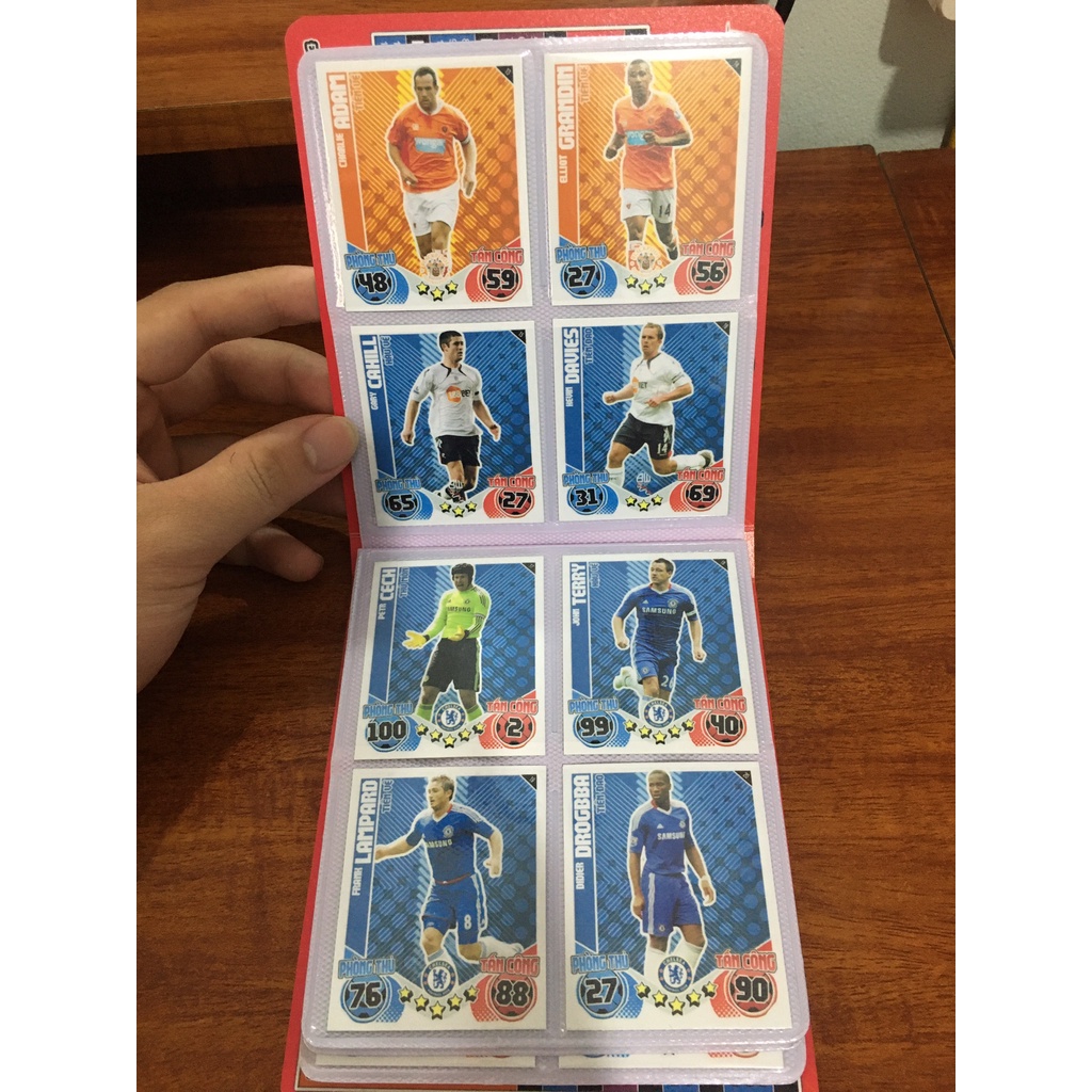 Bộ Sưu Tập 54 Thẻ Cầu Thủ In Album Match Attax 2010-11