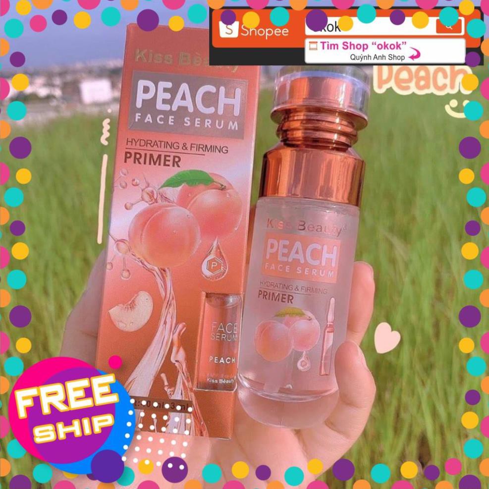 [FreeshipMax] Kem lót dưỡng ẩm làm săn chắc tạo độ bóng Peach kissbeauty