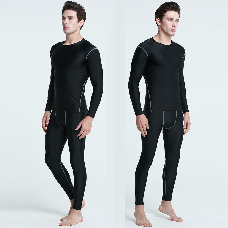 Áo giữ nhiệt nam dài tay đá bóng áo tập gym nam Tobata A01