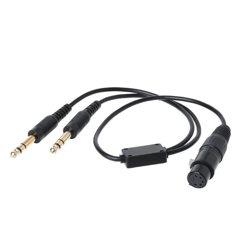 Dây Cáp Nối Tai Nghe 5 Pin Màu Đen Chuyên Dụng Cho Xe bus XLR