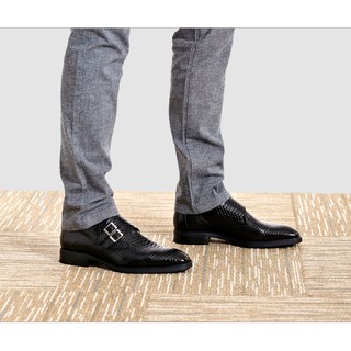 Giày Tây Monk Strap Khóa Kéo