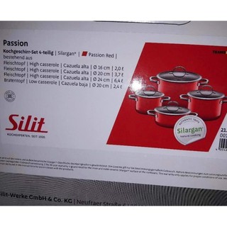 Bộ Nồi Silit Passion Red 4 Món (Nhập Khẩu Đức)