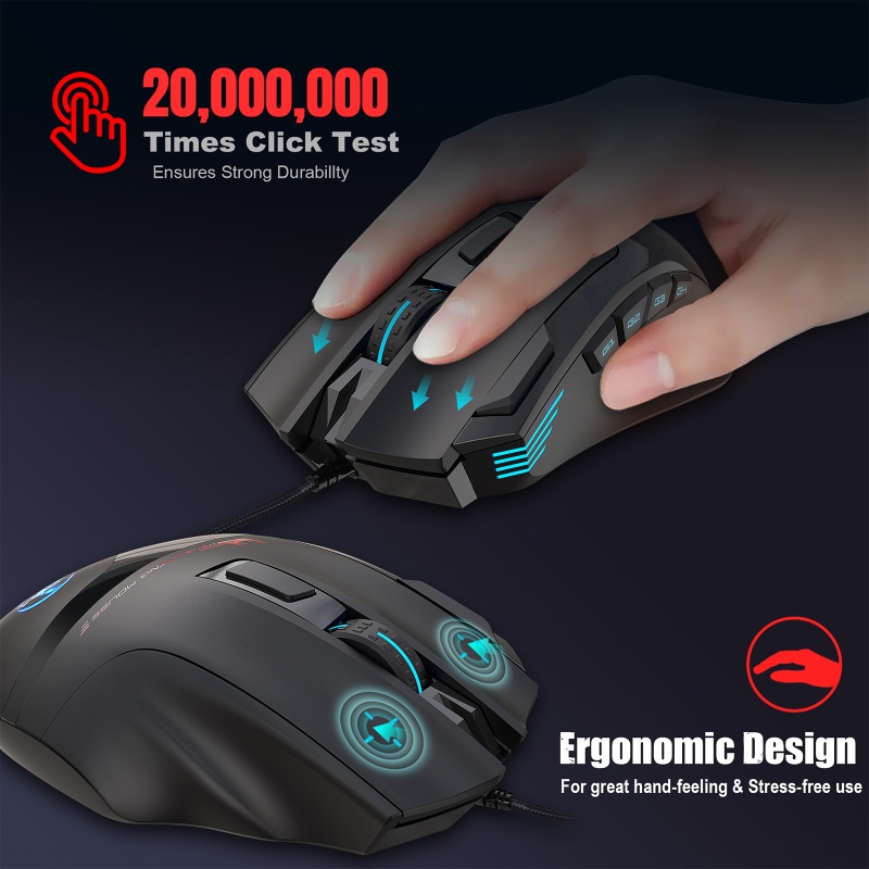 Chuột Quang Chơi Game 7200dpi Có Dây Dành Cho Nam Và Nữ