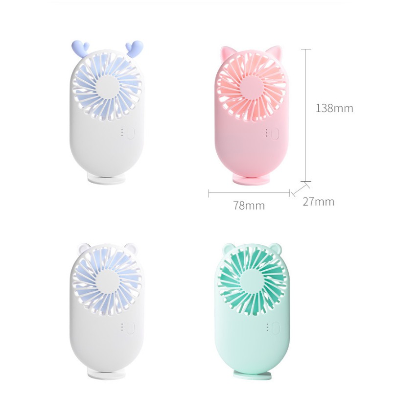 Quạt Cầm Tay Hình Thú Cưng ( Quạt Mini Thú Cưng ) – 3 Cấp Độ Gió , Pin Dùng 5h Liên Tục | BigBuy360 - bigbuy360.vn