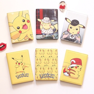 Ví Đựng Hộ Chiếu Giấy Tờ In Hình Pikachu Đáng Yêu Tiện Dụng