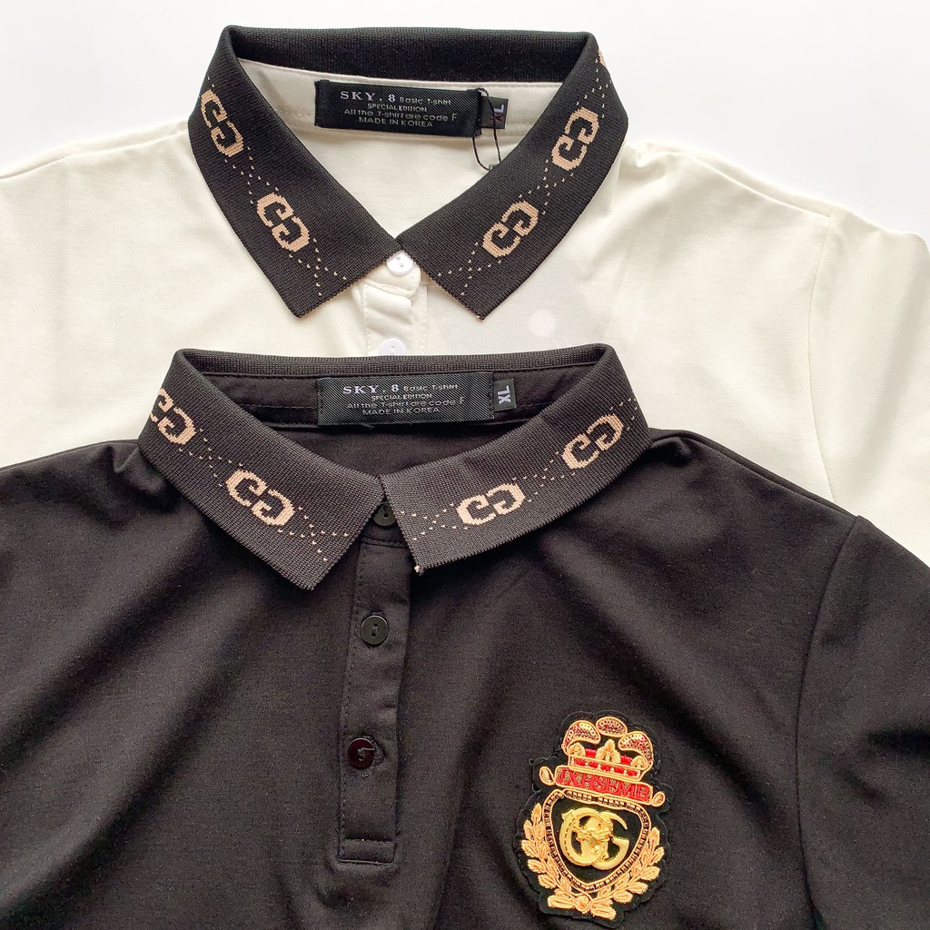 Áo Polo nam phối Cổ in Họa Tiết cao cấp, chất Cotton Hàn xịn chuẩn form, thiết kế phong cách sang trọng - Chaqueen | BigBuy360 - bigbuy360.vn