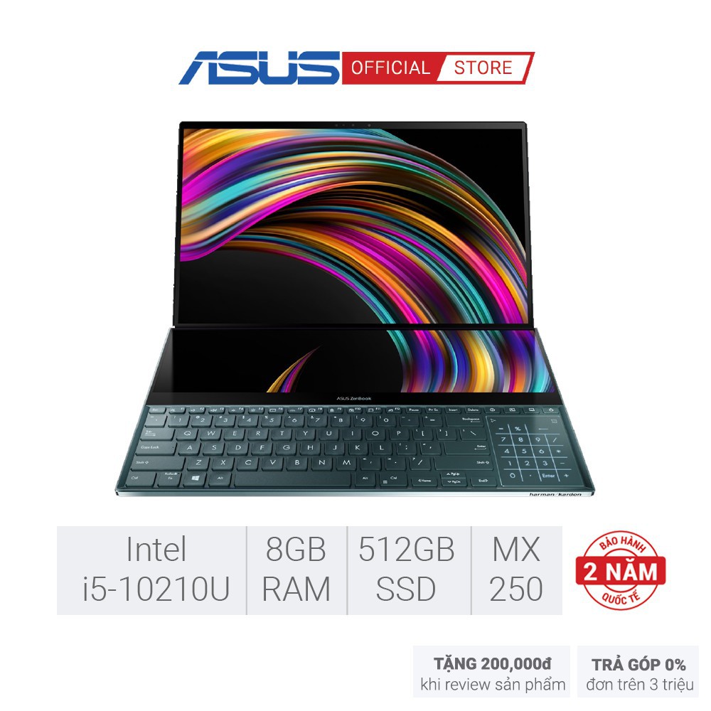 Laptop ASUS ZenBook Duo UX481FL-BM048T | i5-10210U | 8GB | 512GB|14"| Win 10