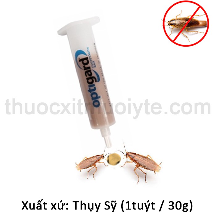 Thuốc diệt gián đức Optigard CockRoach (1 tuýt/ 30g) Không mùi (Thụy Sỹ)