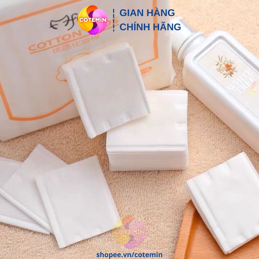 Bông tẩy trang 3 lớp cotton Pads 222 miếng hàng loại xịn chất lượng COTEMIN