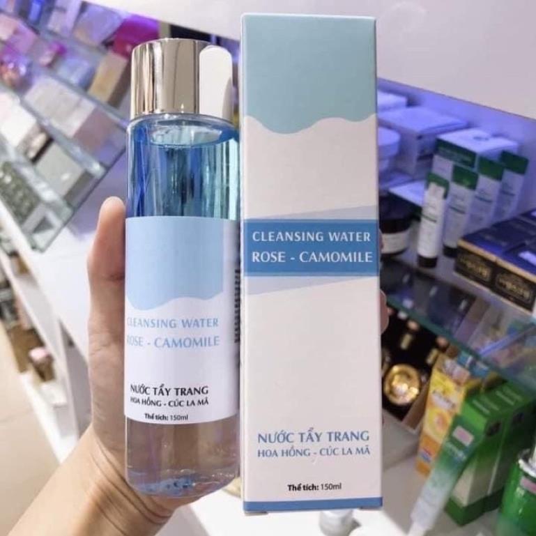 Nước Tẩy Trang Dịu Nhẹ Chiết Xuất Hoa Hồng Cleansing water Rose extract Da Sạch Mịn Sau 2 Phút