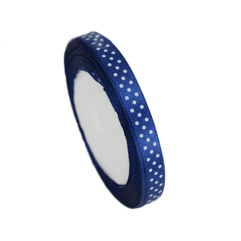 Cuộn Dây Ruy Băng Chấm Bi 10mm 25 yards In Họa Tiết Hoạt Hình Trang Trí Quà Cưới