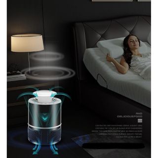 Đèn bắt muỗi thông minh hình trụ-đầu cắm usb