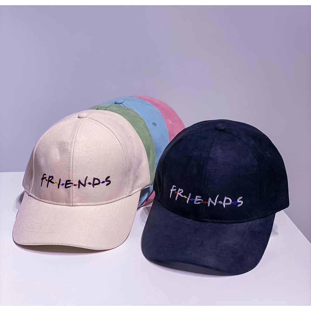 Nón Kết Nhung Kaki Cao Cấp Thêu Chữ Friend Phong Cách Ulzzang Form Unisex Nam Nữ 415