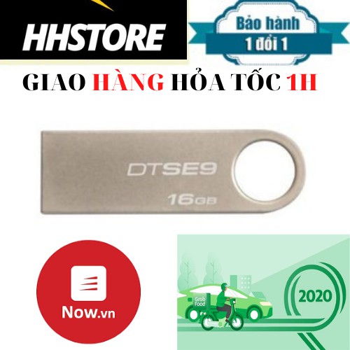 Usb Kingston 32Gb/64Gb/16Gb/8Gb/4Gb/2Gb SE9 2.0, nhỏ gọn thiết kế vỏ kim loại chống nước bảo hành lên đến 2 năm