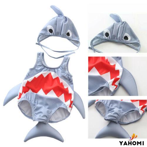 Set đồ bơi hình cá mập dễ thương cho bé