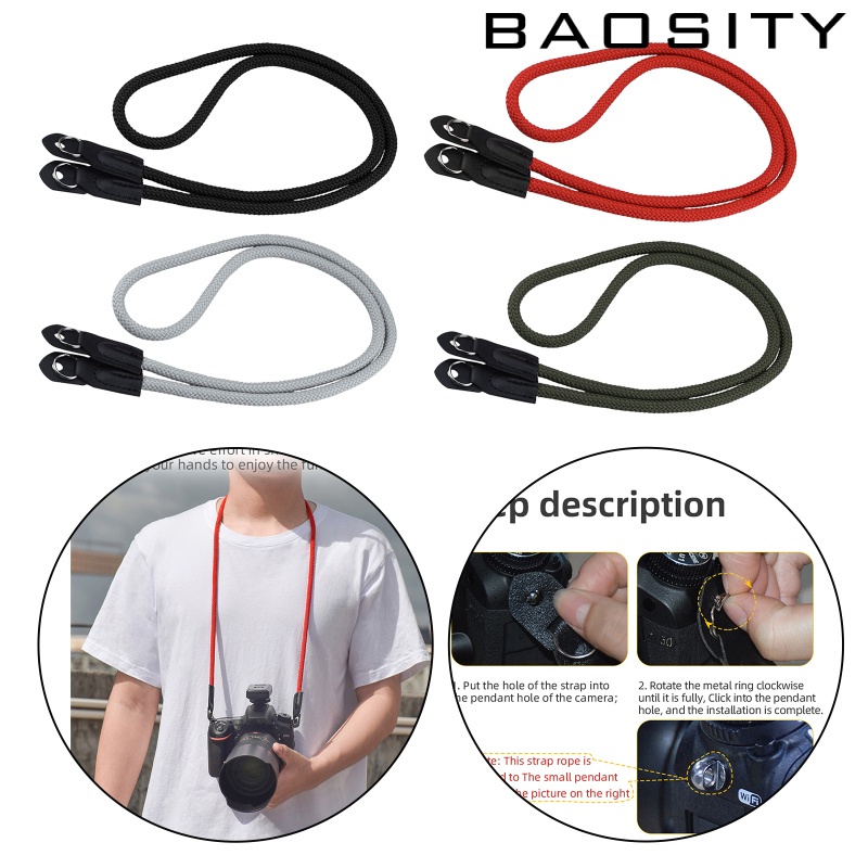 Dây Đeo Máy Ảnh Đeo Cổ 100cm Phong Cách Retro