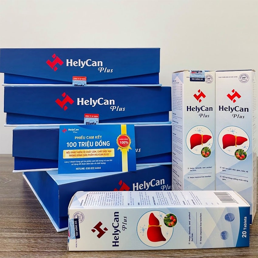 Viên Sủi Helycan Plus Tuýp 20 Viên Hỗ Trợ Bảo Vệ Sức Khỏe Gan