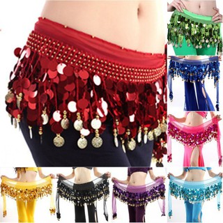 Khăn quấn hông đính cườm lấp lánh thời trang múa bụng
