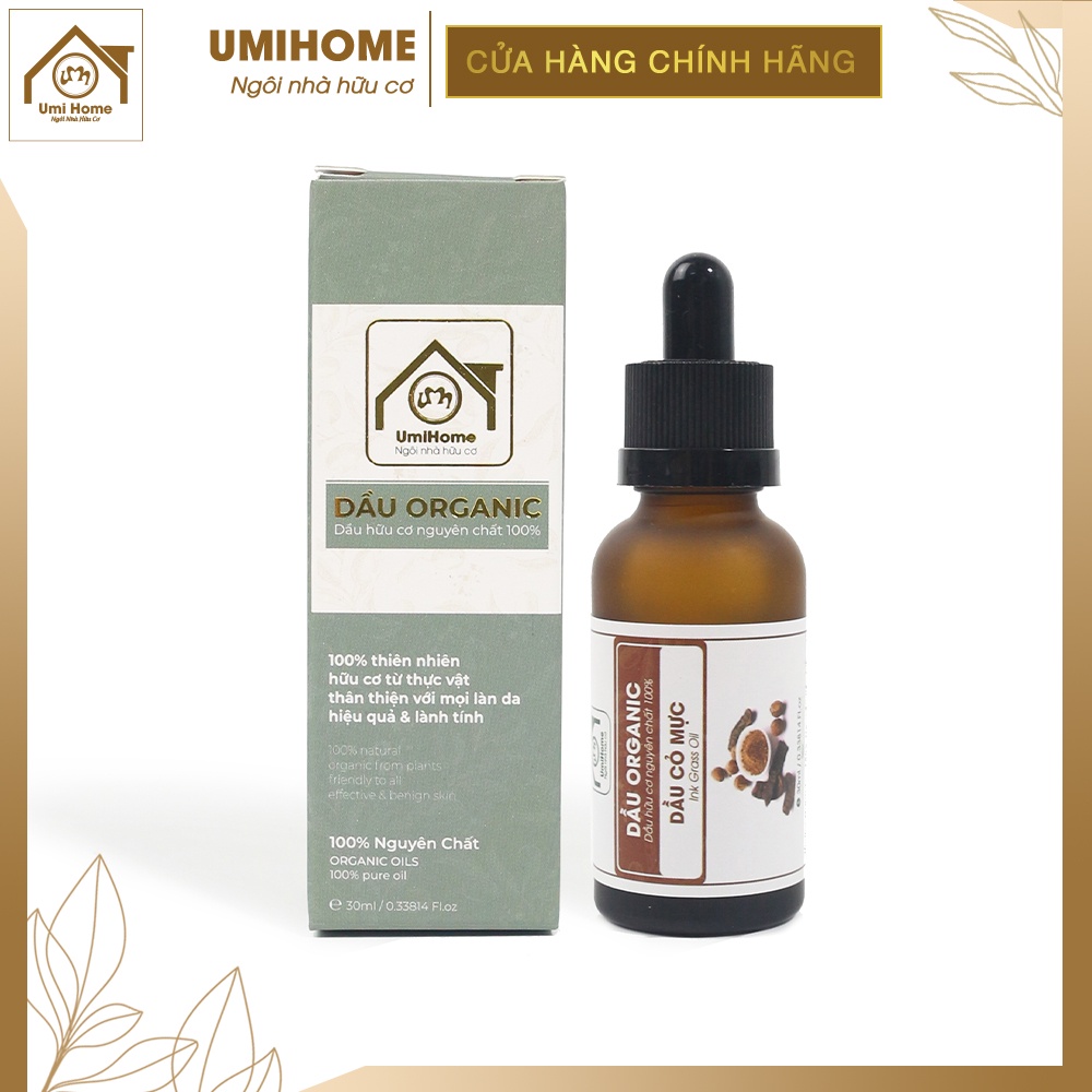 Dầu cây Cỏ Mực hữu cơ UMIHOME nguyên chất 30ml chăm sóc sức khỏe hiệu quả