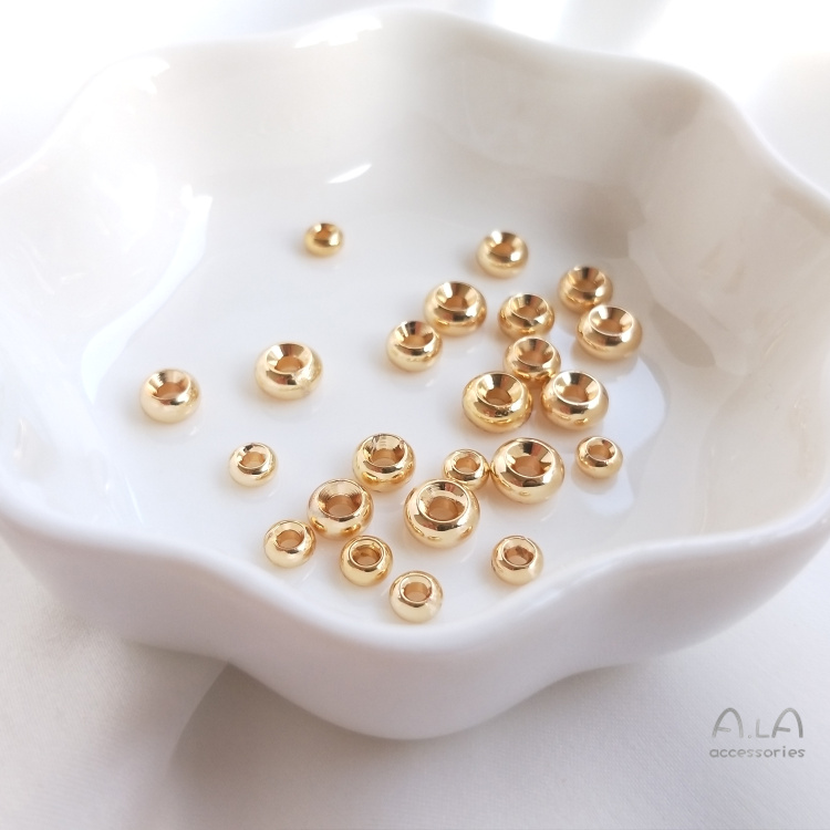 Set 10 Hạt Xâu Chuỗi Vàng 14k Nhiều Màu Sắc Tự Làm Trang Sức Tiện Dụng