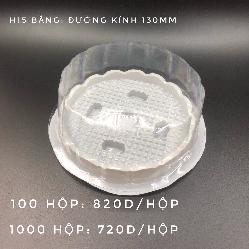 100 hộp H15 nắp bằng