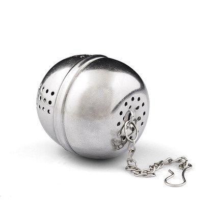 Dụng cụ lọc trà hình cầu làm bằng Inox Red House 8571 - Chịu nhiệt độ cao, an toàn, tiện dụng, có dây gắn trên miệng ly
