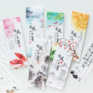 Sổ giấy note dài cổ phong Trung Hoa