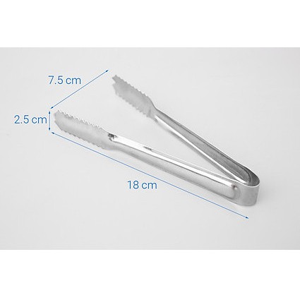 Gắp Đá, Gắp Thức Ăn Inox Răng Cưa