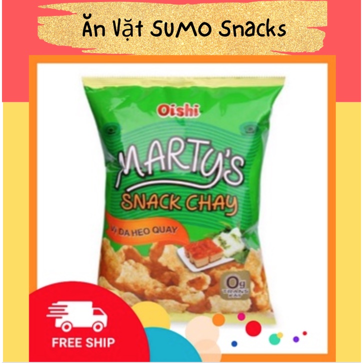 Bim Bim Snack Chay Vị Da Heo Oishi 35/40g-Ăn Vặt Sumo Snack