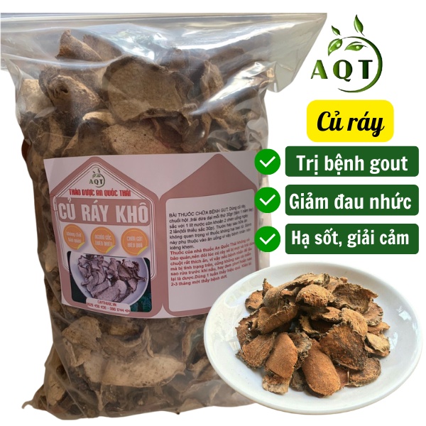 Củ Ráy Khô 1kg (Ráy Rừng, Ráy Dại) Tốt Cho Người Bệnh Gout, Hàng Sạch, Mới