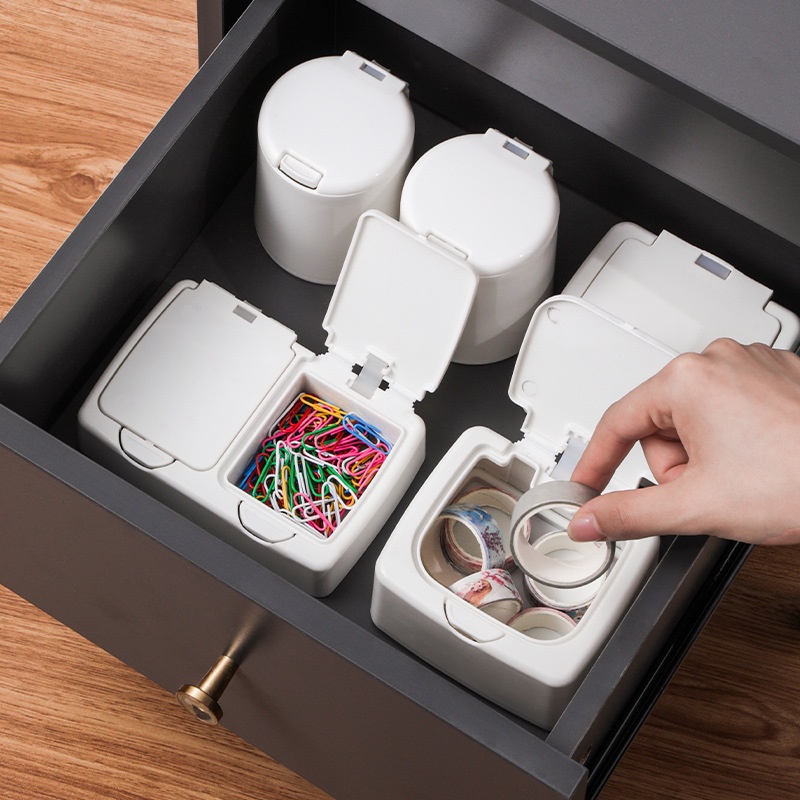 Hộp Đựng Vật Dụng Để Bàn Dạng Bật Lên Phong Cách Bắc Âu