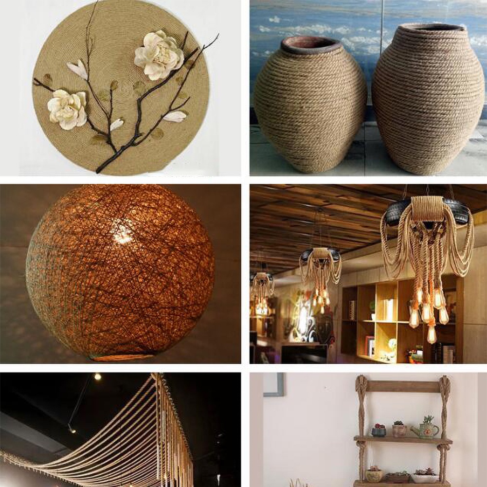 Cuộn Dây Thừng Bện 3 Sợi Tự Nhiên Dùng Làm Đồ Thủ Công CR1