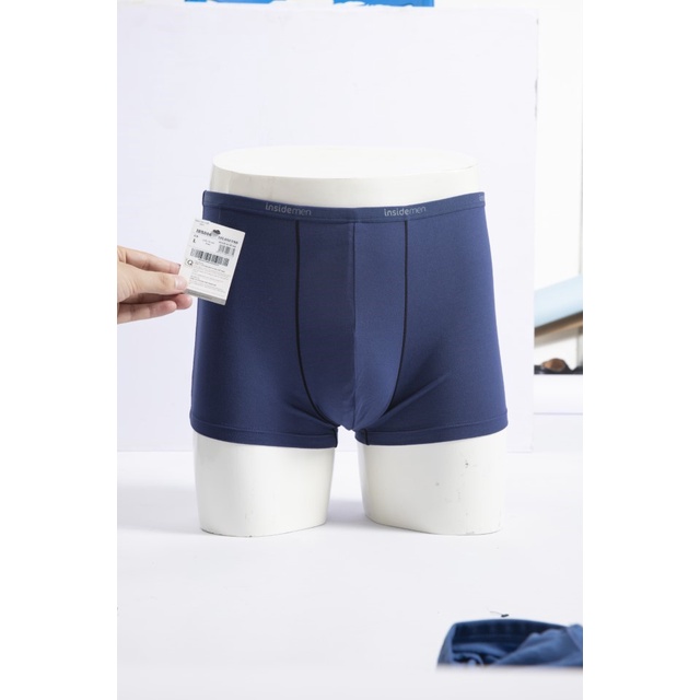 Quần sịp đùi Boxer nam cao cấp INSIDEMEN cạp chun co giãn tiện lợi truyền thống thiết kế gọn nhẹ kháng khuẩn IBX006