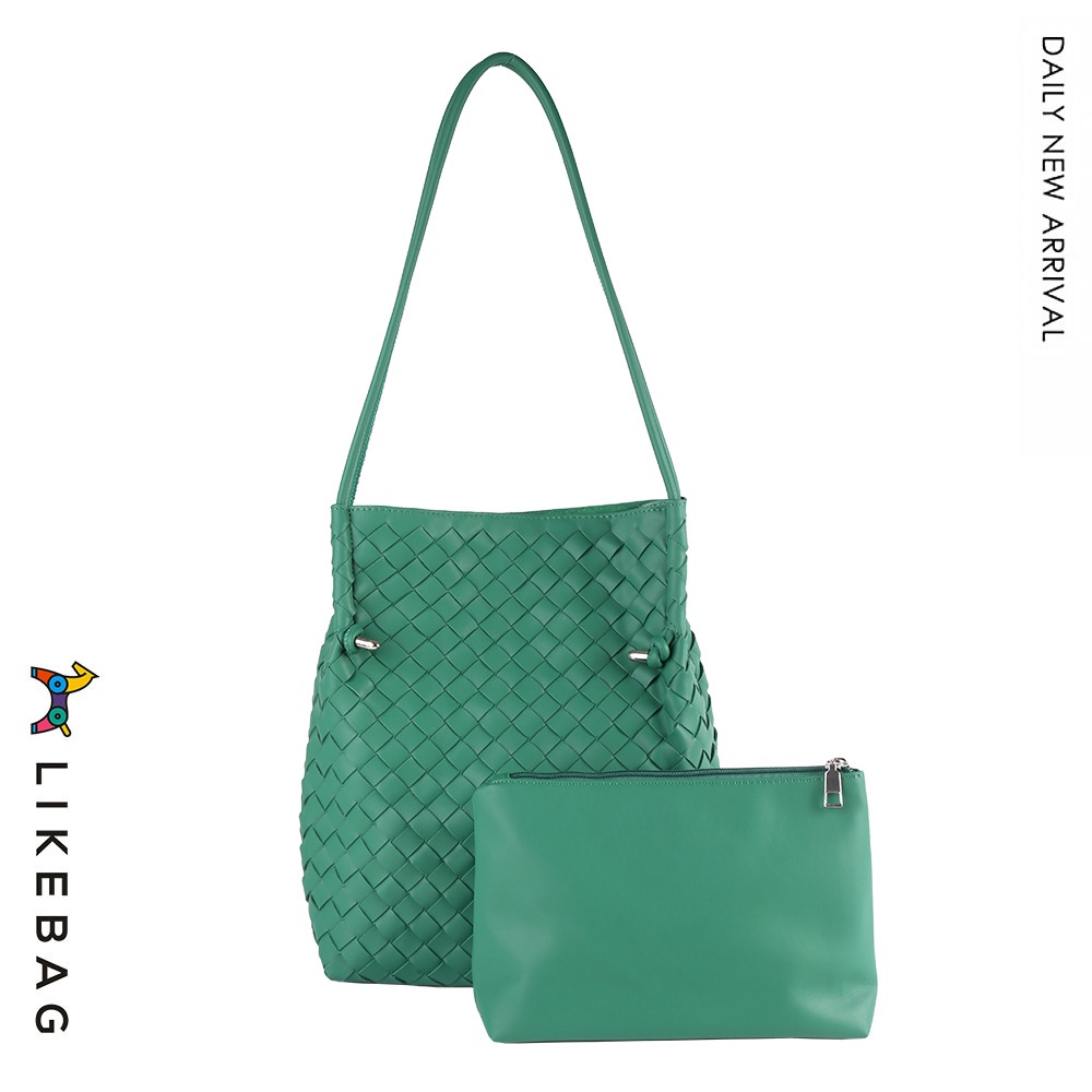 Túi đeo vai, kẹp nách thời trang LIKEBAG bộ tote đan 225DJ0518 - LIBAGI