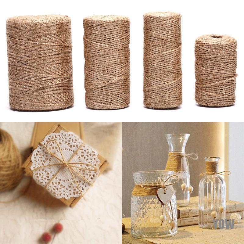 Cuộn dây thừng sợi đay dùng để trang trí màu kaki