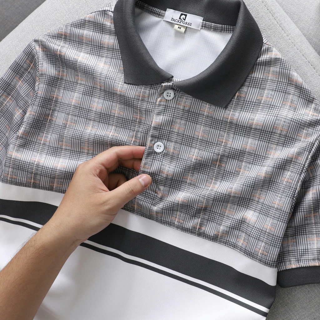 Áo Polo, áo thun nam cao cấp cổ bẻ phối UP SIZE XXXL 95kg  form ôm dáng chuẩn đẹp chất thun lạnh cotton thoáng mát