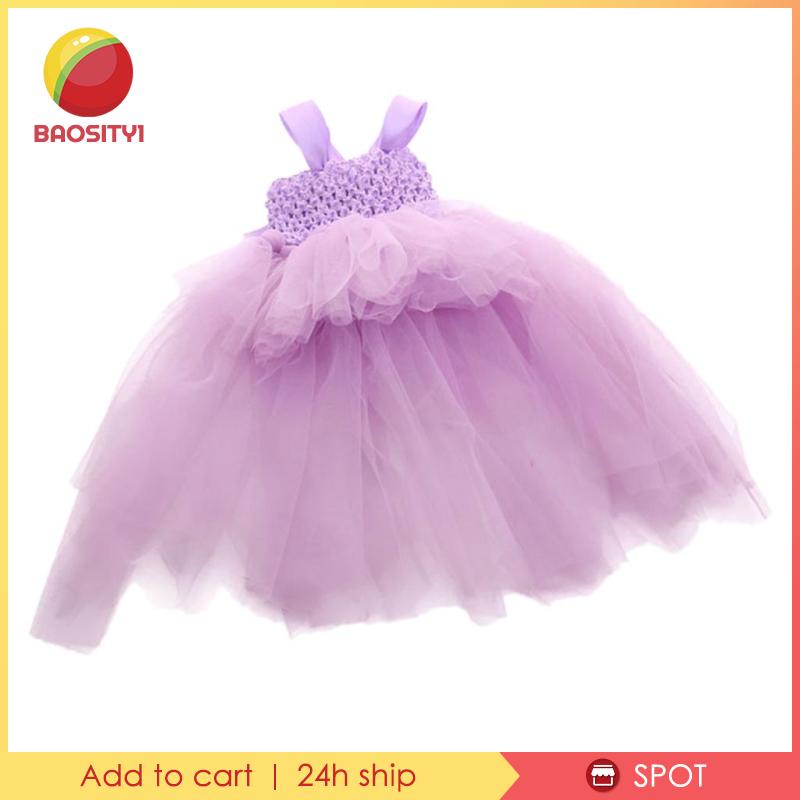 [Baosity1] Đầm Dài Không Đối Xứng Cho Búp Bê 18inch