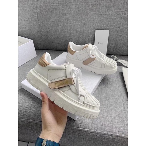 GIÀY CHRISTAN DI.Or TRẮNG NÂU ID SNEAKER LAI AU