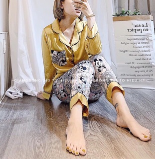 BỘ NGỦ LỤA HỌA TIẾT