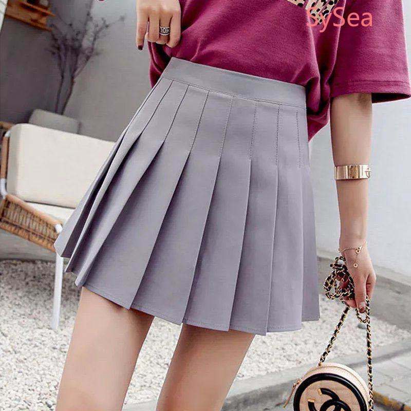 Chân Váy Xếp Ly Lưng Cao Phong Cách Hàn Quốc Xinh Xắn Cho Nữ