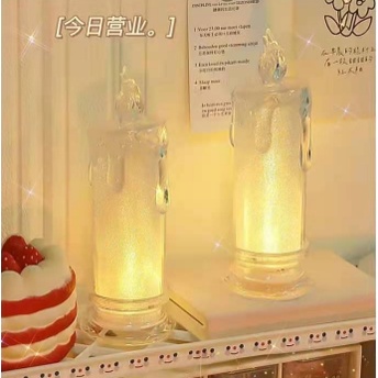 Nến điện tử đèn led hình cây nến Decor chụp ảnh nail, background, trang trí nhà cửa siêu xinh - MyNa Mart