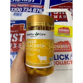 Viên uống Nhau thai cừu Healthy Care Sheep Placenta 100v