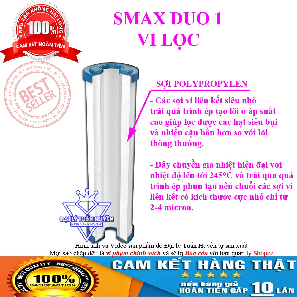 Bộ 3 lõi lọc nước karofi số 123 dùng cho model N-e118 N-e119/A N-e119/U | BigBuy360 - bigbuy360.vn